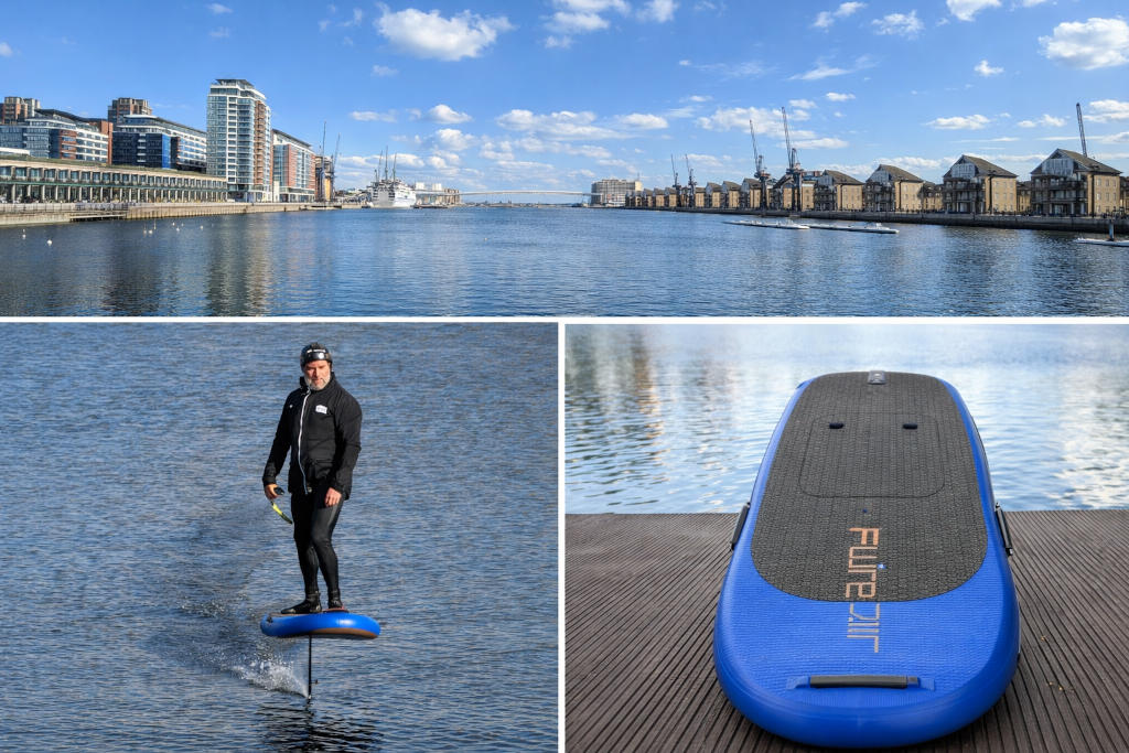 Paul Gomes on in open water