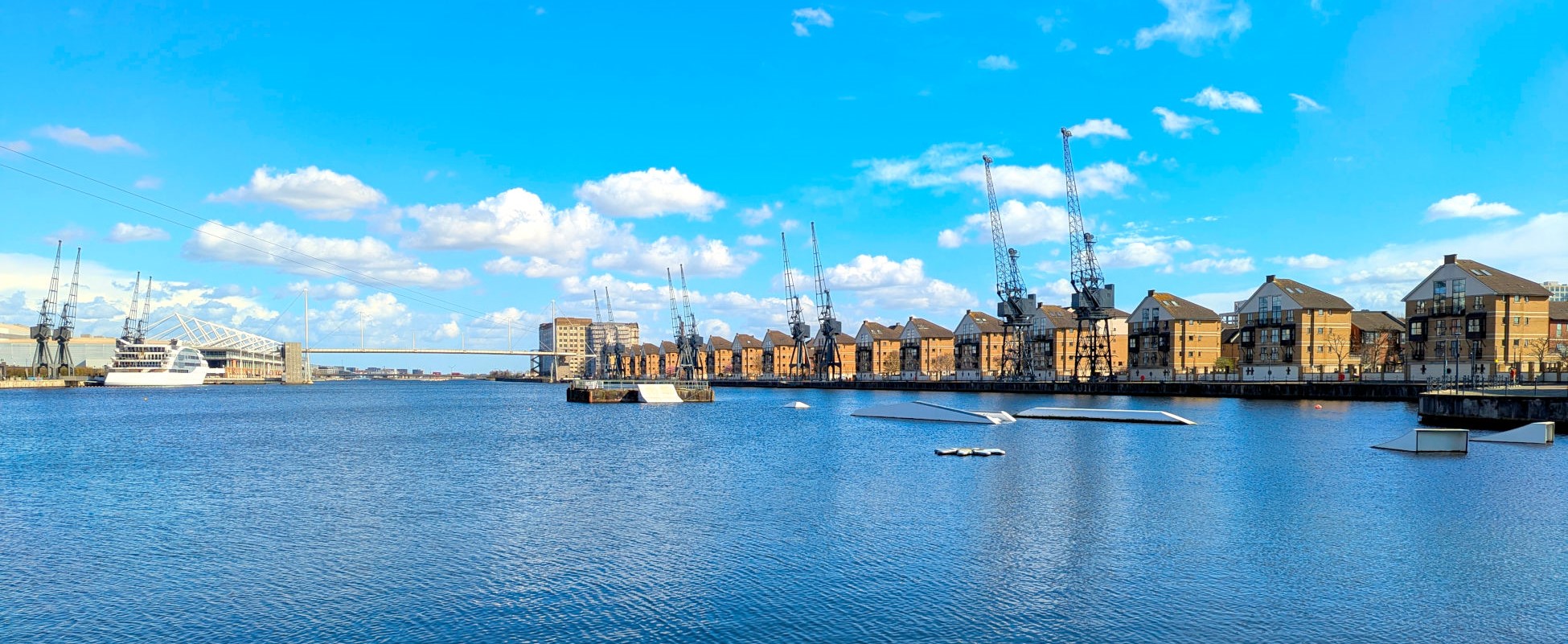 Royal Docks, East London water therapy location