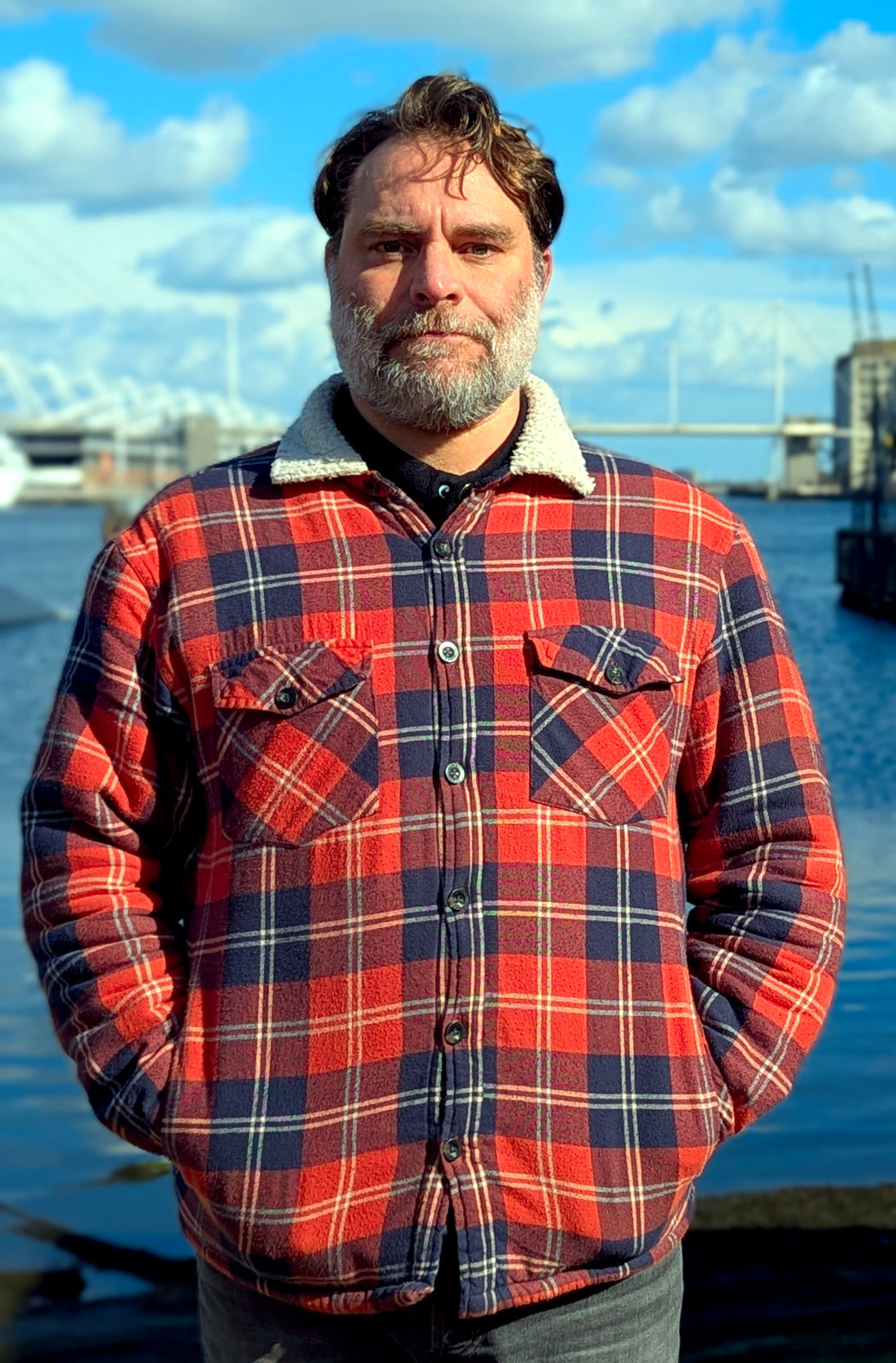 Paul Gomes on a paddleboard